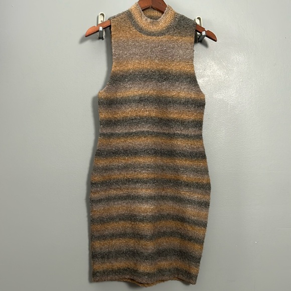 Worthington X Jason Bolden Womens Multi Ombre Striped Sleeveless Dress Size L - Picture 2 of 15